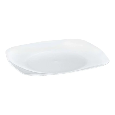 10-Count Pearl White Retro Plastic Plate, 10.25"