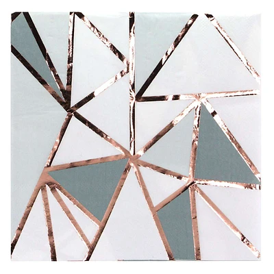 Rose Gold Mosaic Lunch Napkin