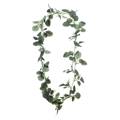 Green Eucalyptus with Seed Garland, 72"