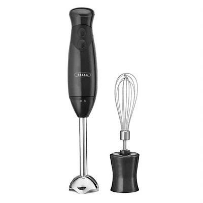 Bella Immersion Blender with Whisk Attachment, Black