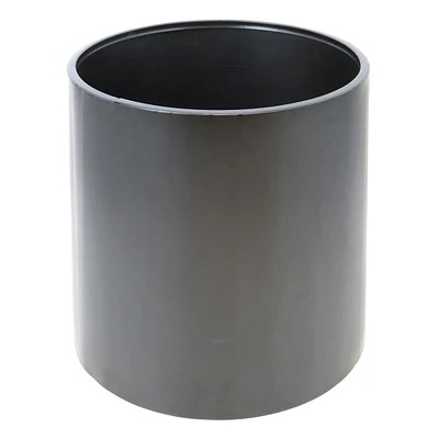 Black Metal Round Outdoor Planter, Large