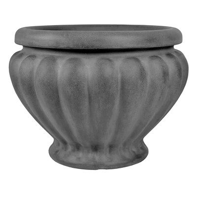 Providence Black Fluted Urn Planter, Extra Large