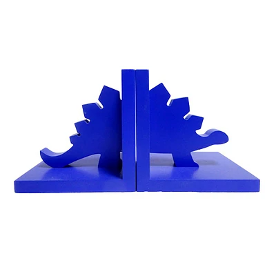 Tiny Dreamers 2-Piece Blue Dinosaur Bookends Set, 5.5"