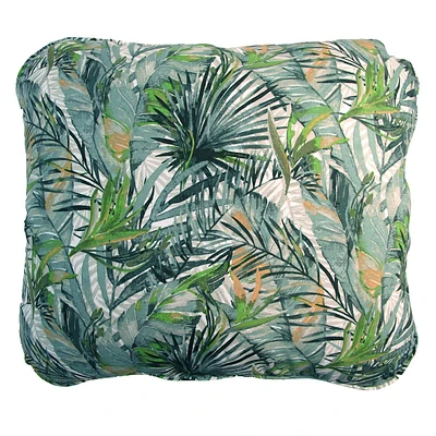 Sanya Blue Outdoor Corded Back Cushion