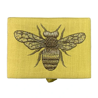 Embroidered Bee Jewelry Box