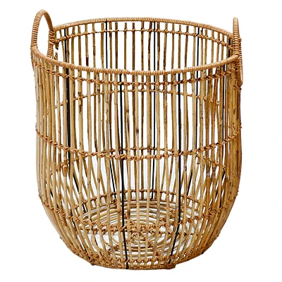 Round Rattan Storage Basket