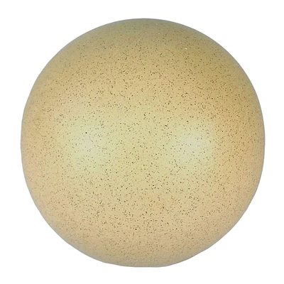 Beige Ceramic Decorative Orb, 4"