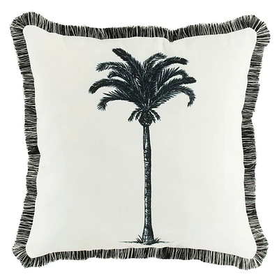 Providence Resort Palm Tree Square Outdoor Throw Pillow, 18"