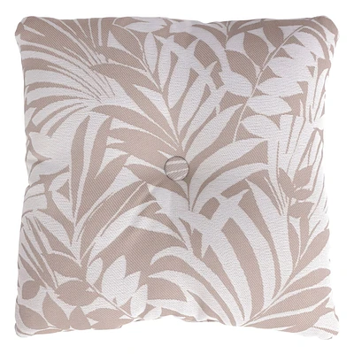 Natural Royal Palm Outdoor Tufted Back Cushion