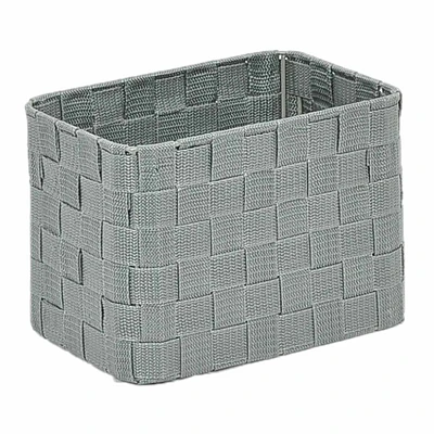 Grey Round Corner Storage Basket, Extra Small