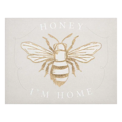 Honey I'm Home Canvas Wall Art, 14x11