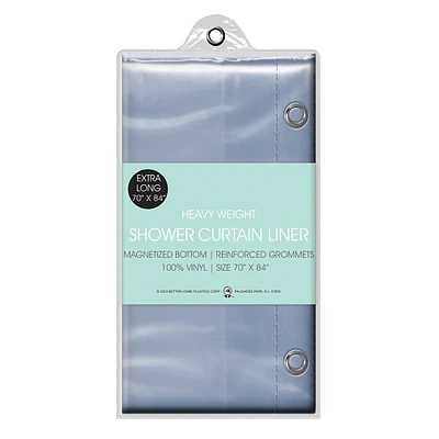 Clear Medium Shower Curtain Liner, 70x84