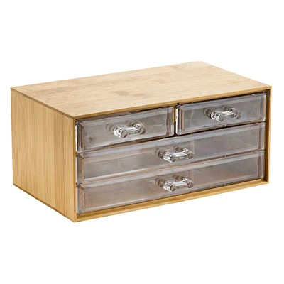 Drawer Bamboo Cosmetic Organizer