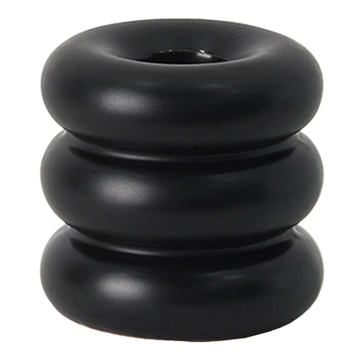 Crosby St. Black Candle Holder, 3"