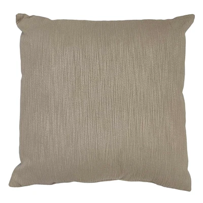 Tan Woven Textured Throw Pillow, 18"