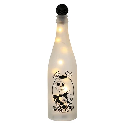 Nightmare Before Christmas Jack Skellington Light-Up Bottle Halloween Decor, 9.8"