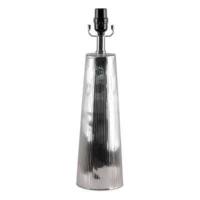 Reflective Glass Tapered Lamp Base