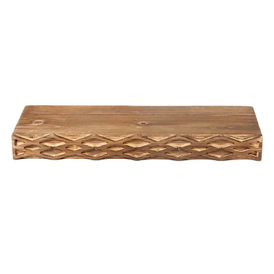 Wooden Wall Ledge, 18"