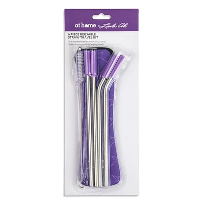 6-Piece Reusable Straw Set