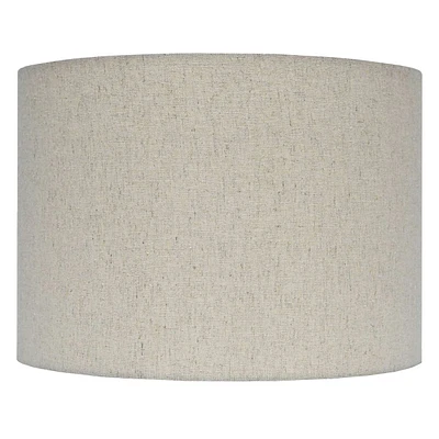 Oatmeal Drum Lamp Shade, 14x10