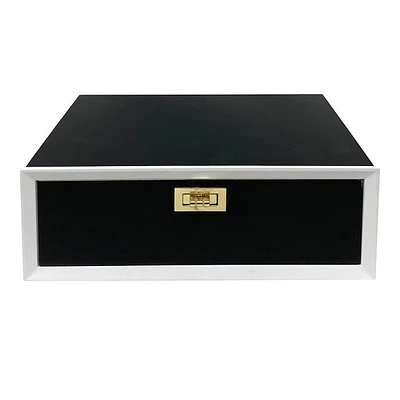 Black & White Wood Decorative Box