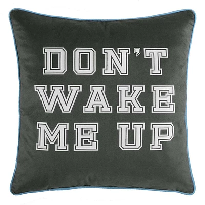 Smart Restart Don't Wake Me Up Throw Pillow, 18"