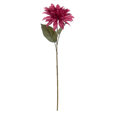 Fuchsia Dahlia Floral Stem, 26"