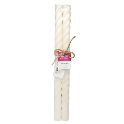 2-Pack Unscented Twisted Taper Candles