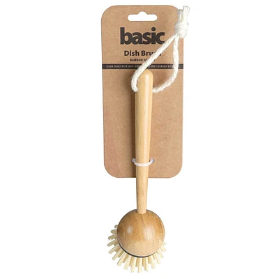 Bamboo Dish Brush, 8"