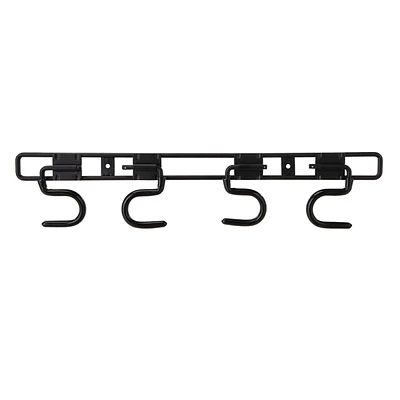 Piece Black Metal Hook System