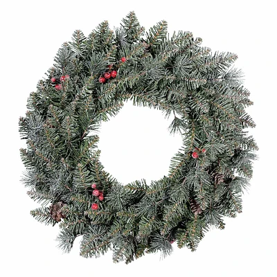 Pelham Snowy Pine Wreath, 24"