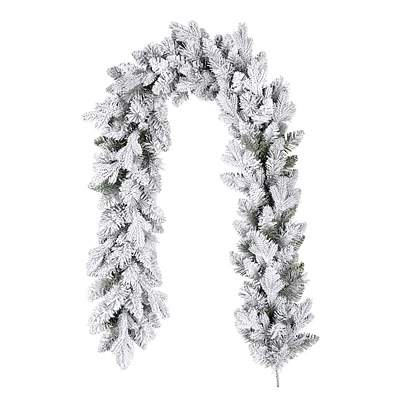 Flocked Virginia Pine Garland