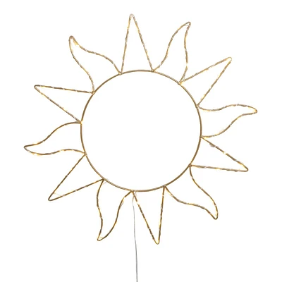 Wire Sun Wall Sign, 16"