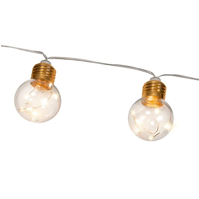 10-Count Fairy Globe String Lights, 8.5'