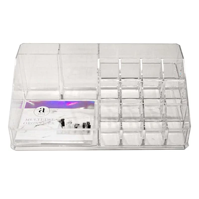 15-Compartment Clear Cosmetic Organizer