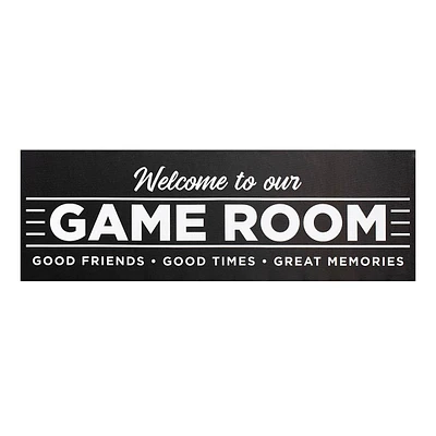 Game Room Canvas Wall Decor, 36x12