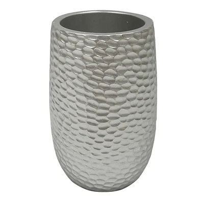 Silver Hammered Tumbler, 4.5"