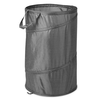 Grey Spiral Pop-Up Laundry Hamper