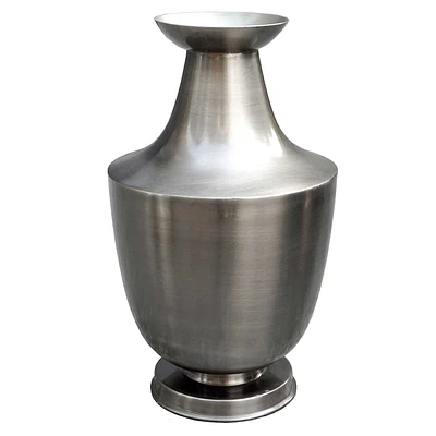 10In Metal Vase