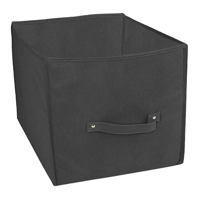 Storage Cube with Handle, Black