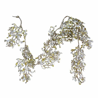 Silver & Gold Sequin Garland, 72"