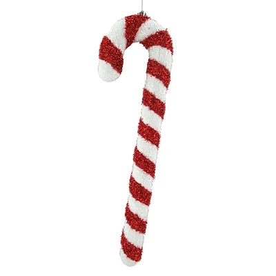 Tinsel Candy Cane Ornament, 20"