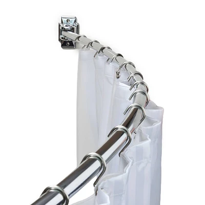 Manhattan Chrome Curved Shower Curtain Rod