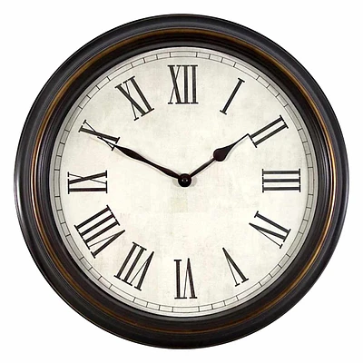 Classic Roman Numeral Round Wall Clock