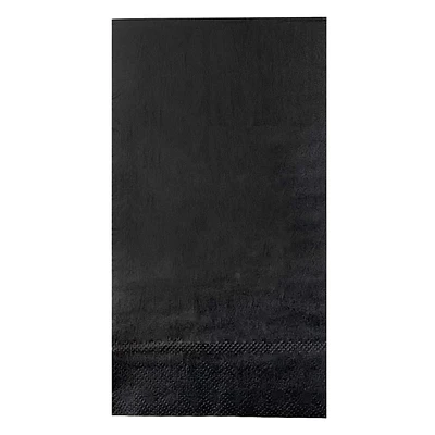 GUEST NAPKIN BLACK S/20