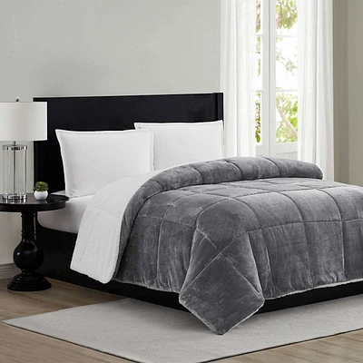 Solid Sherpa Comforter