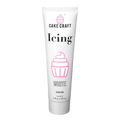 Cake Craft White Icing Tube, 130g