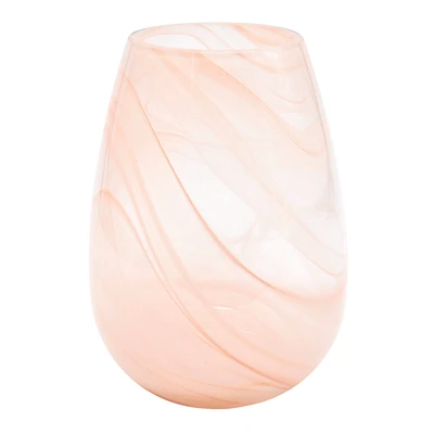 Pink Clouds glass vase