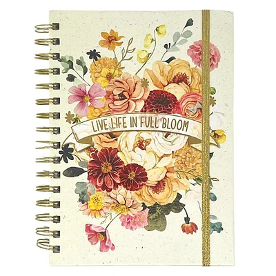 Live Life in Full Bloom Chunky Spiral Notebook