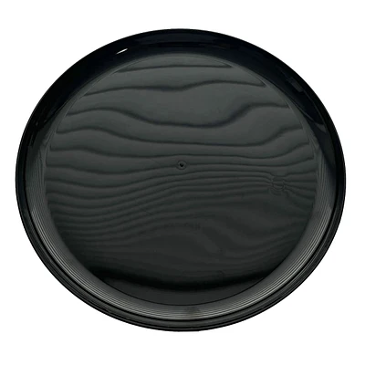 Set of 10 Black Dinner Plates, 10"